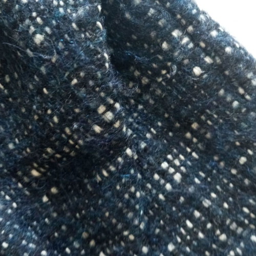 TARA JARMON wool skirt with angora like new, blue, Small