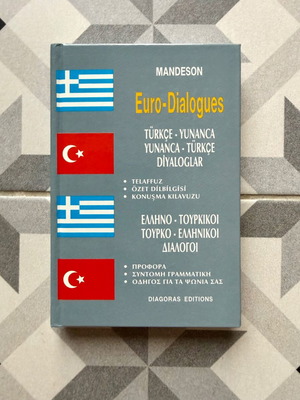 Euro-Dialogues Greek-Turkish Phrase Book like new, basic communication guide