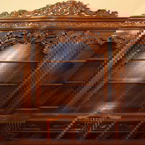 Σκρίνιο αντίκα με αποσπώμενα κομμάτια -μπουφές και βιτρίνα.