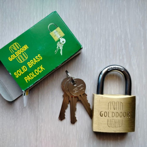 Golddoor heavy-duty padlock 500mm new with 3 keys