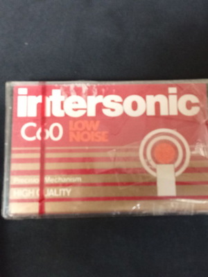 Intersonic C 60 audio cassette new, sealed 1980s
