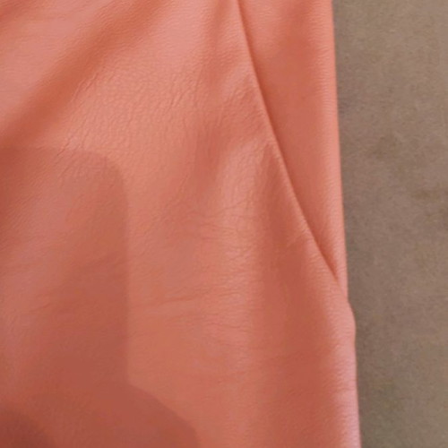 Moutaki leather-look pants orange new, wide leg