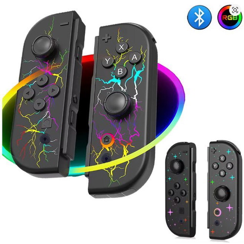 RGB JoyCon L/R wireless controller with lightning for Nintendo Switch