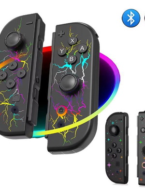 RGB JoyCon L/R wireless controller with lightning for Nintendo Switch