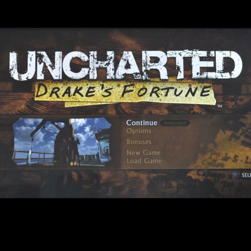 Uncharted: Drake's Fortune PS3 used action-adventure game