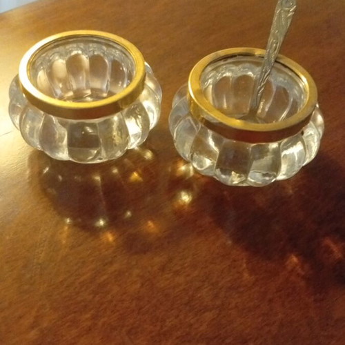 Vintage Serving Set caviar and spices mid century 60s like new