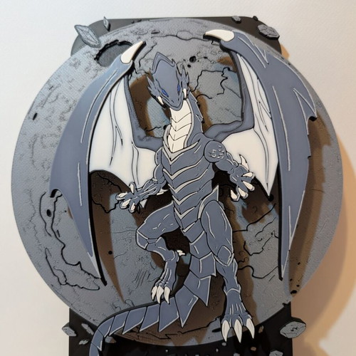 Blue-Eyes White Dragon Overframe Display custom made