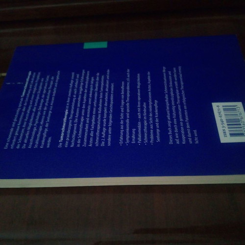 Tumorschmerztherapie medical book like new, German