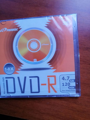 DVD-R καινούργιο για εγγραφή 120 λεπτών