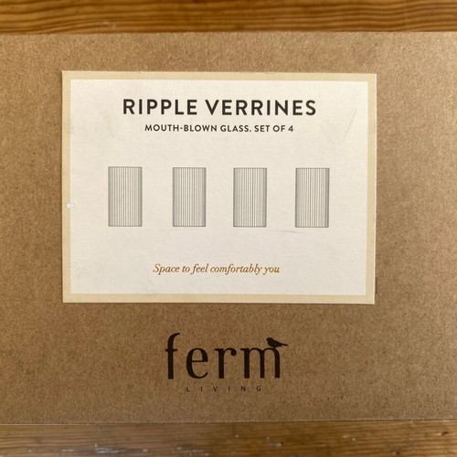 Ripple glasses Ferm Living smoke color new