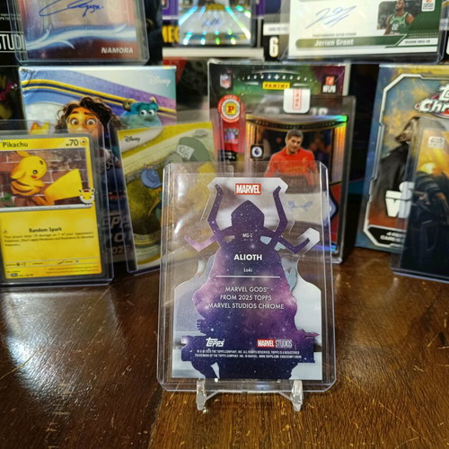 2025 Topps Chrome Marvel Studios Alioth Marvel Gods Die-Cut Clear Case new