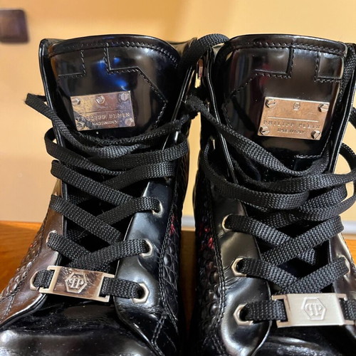 Philipp Plein men's sports shoes like new, size 42, leather