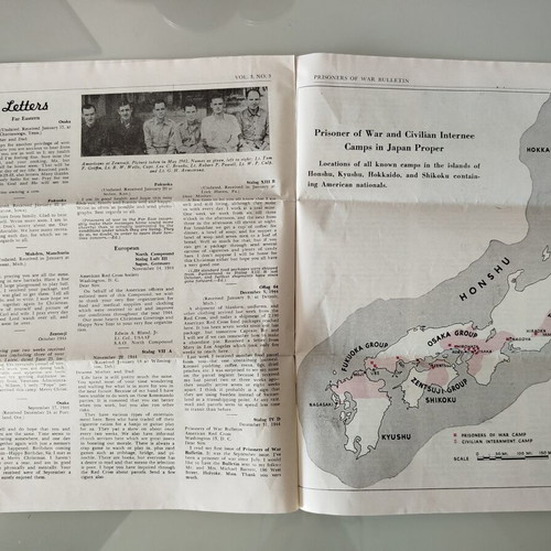 Prisoner of War Bulletin American Red Cross March 1945 new