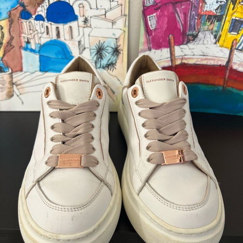 Alexander Smith women's leather sneakers used, white, size 36