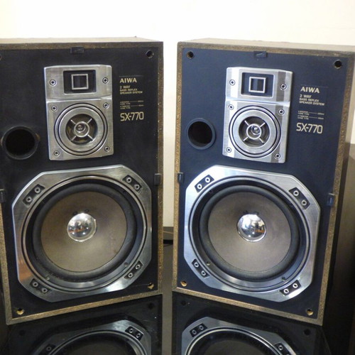 Aiwa SX-770 vintage Hi-Fi speakers used, pair 50W
