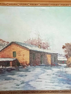 Oil painting by D. Dimitriou on canvas like new, 73x93 cm