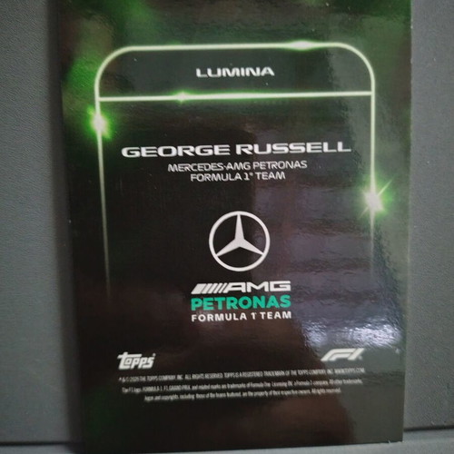 2026 Topps Lights Out F1 George Russell Green Lumina 50/99 sticker