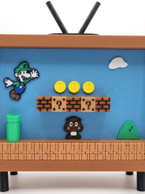 Super Mario Nostalgia 3D Diorama new handmade decoration