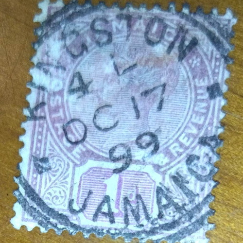 Kingston Jamaica 1899 stamp used