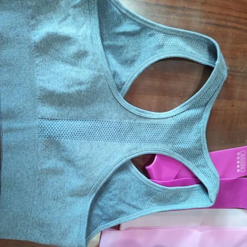 Fitness set gray, top size S, leggings size M, new