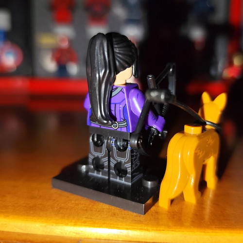 Hawkeye Kate Bishop figure like new with Lucky the Pizza Dog and accessories