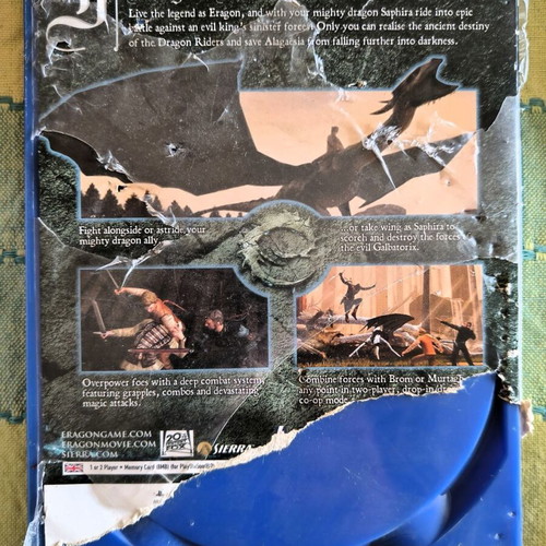 Eragon PlayStation 2 used with manual, worn case