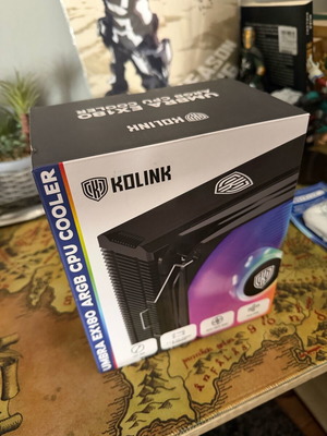 Kolink Umbra EX180 CPU Cooler for Socket AM4/AM5/1200/115x/1700 with ARGB lighting new