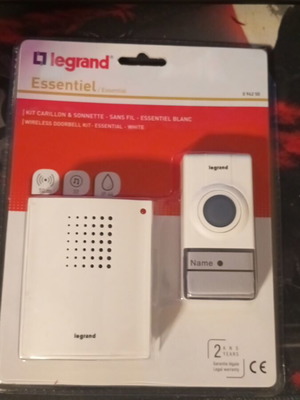 Legrand wireless battery doorbell new, waterproof, 50 meters range