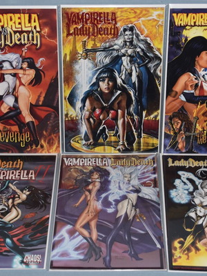 Lady Death vs Vampirella comic book lot like new