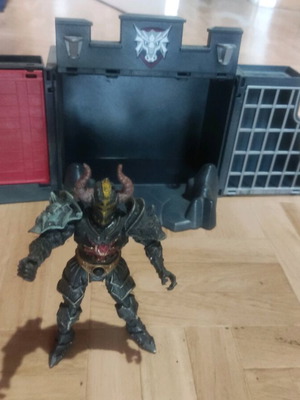 Figure and mini fortress used