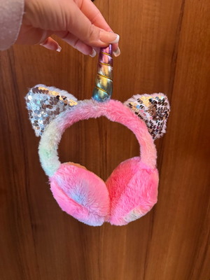 Girls ear muffs σαν καινούργιο, ροζ πολύχρωμα