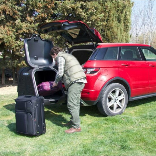 Aragon TowBox V2 car hitch trunk with single opening 390lt gray like new