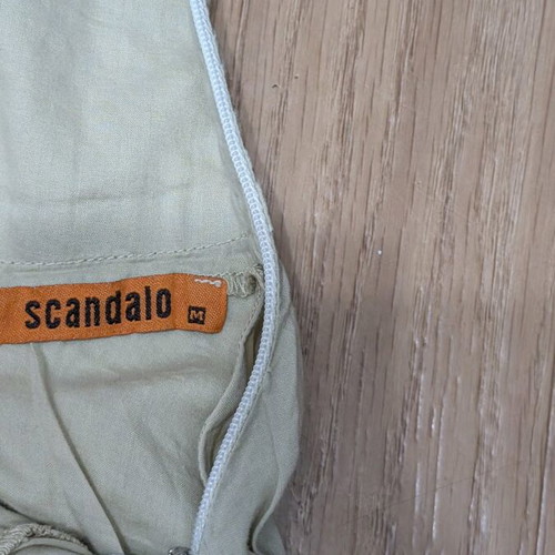 Scandalo Balloon Salvari Pants used, gray and beige, size M