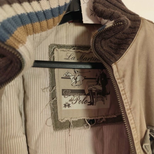 La Martina beige jacket like new, fits medium size