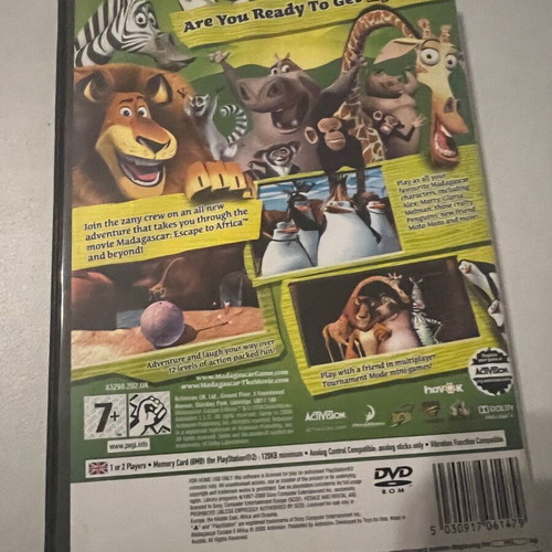 Madagascar 2 PS2 used, only box and manual