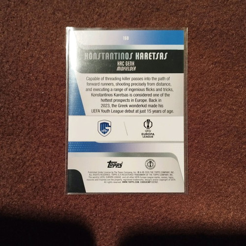 Konstantinos Karetsas RC Topps Flagship 2025-26 UCC Genk like new