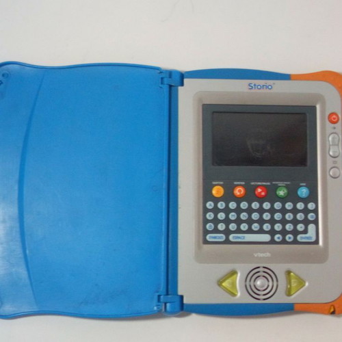 VTech Storio portable console used with Rufus game