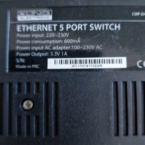 Konig 5-Port Network Switch used