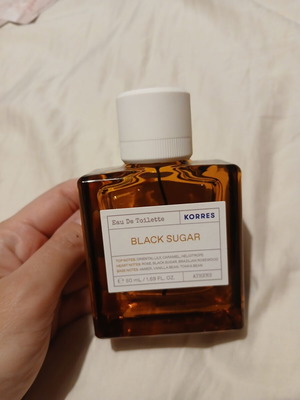 Black Sugar Korres Eau de Toilette 50 ml used, authentic