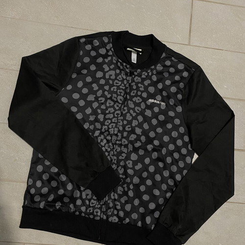 Adidas NEO Leopard and Polka Dot Pattern Track Jacket, size M