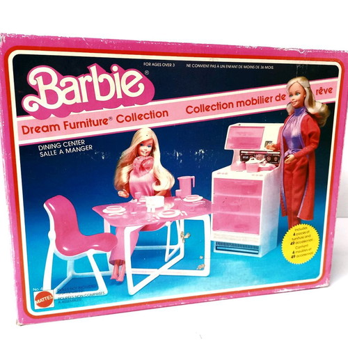 Barbie Dream Furniture Collection Dining Center 1982 Mattel new