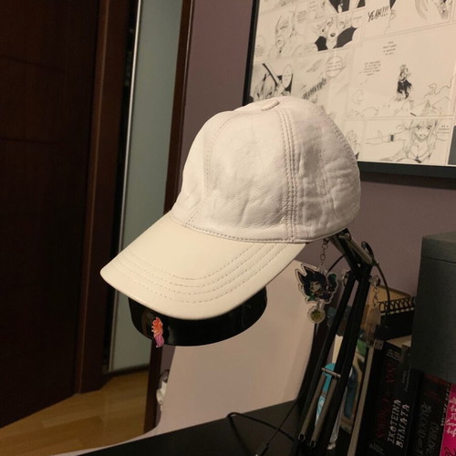 White leather hat new