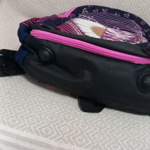 Polo school backpack with waterproof cover