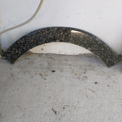 Fireplace granite and marble cladding used