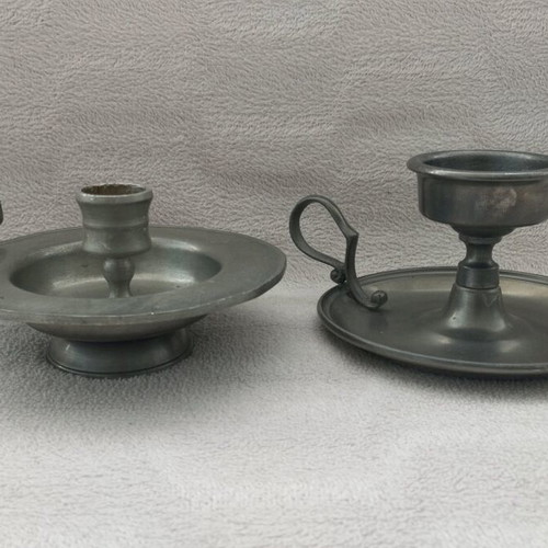 Candlesticks with handles like new, set of two