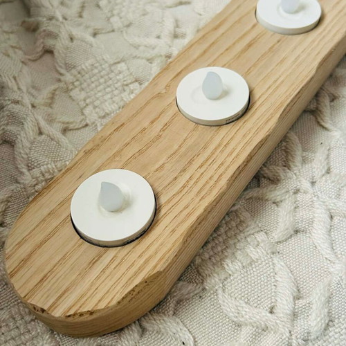 Wooden tealight holder new, solid wood