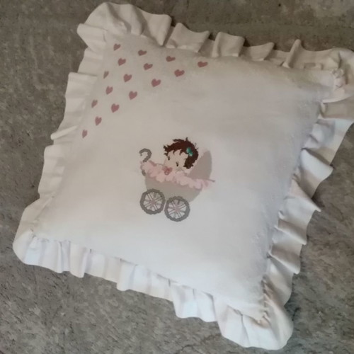 Baby pillow used for crib handmade, 100% cotton 50×50