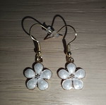 White earrings new