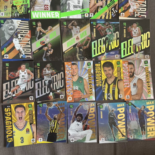 Panini Euroleague Top Class collectible cards pack of 20 like new