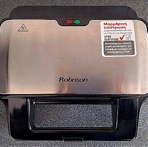 Rohnson Τοστιέρα Γκριλιέρα με Αποσπώμενες Πλάκες 900W Inox